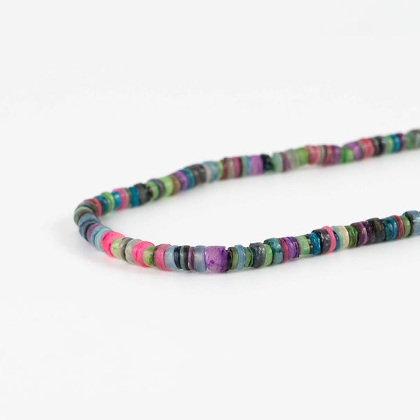 Tube Beaded Necklace, Surf Necklace, by Pineapple Island