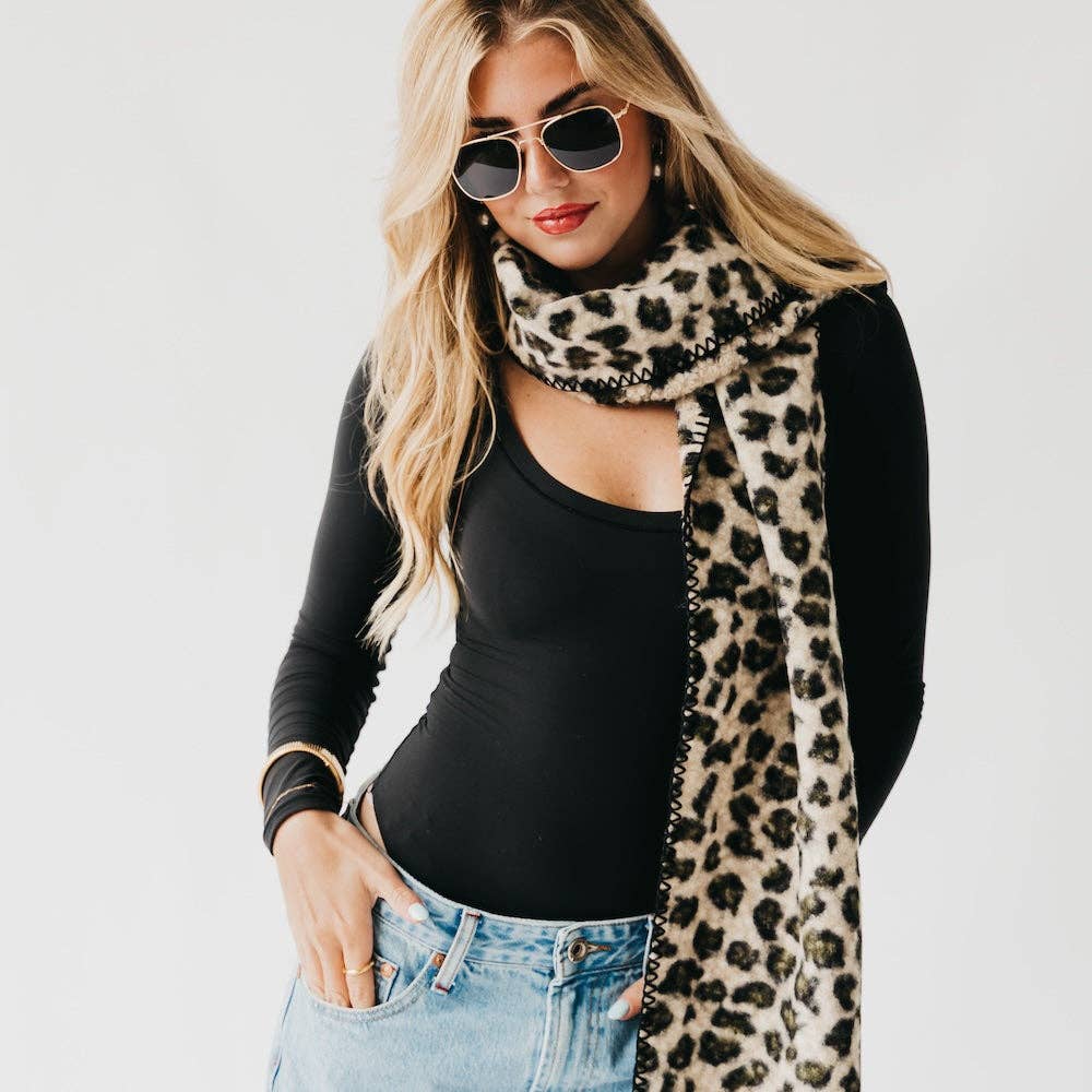 Laine Leopard Scarf