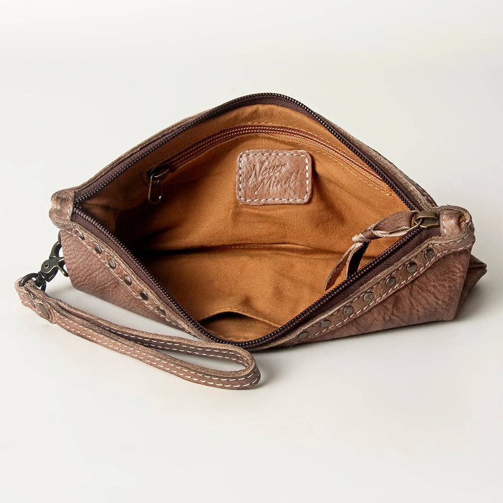 NMBG101 Wristlet Genuine Leather women bag western Bag