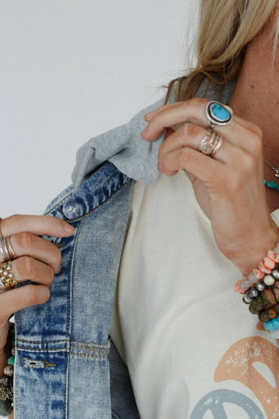 My Boyfriends Denim Jacket - Blue Light Wash