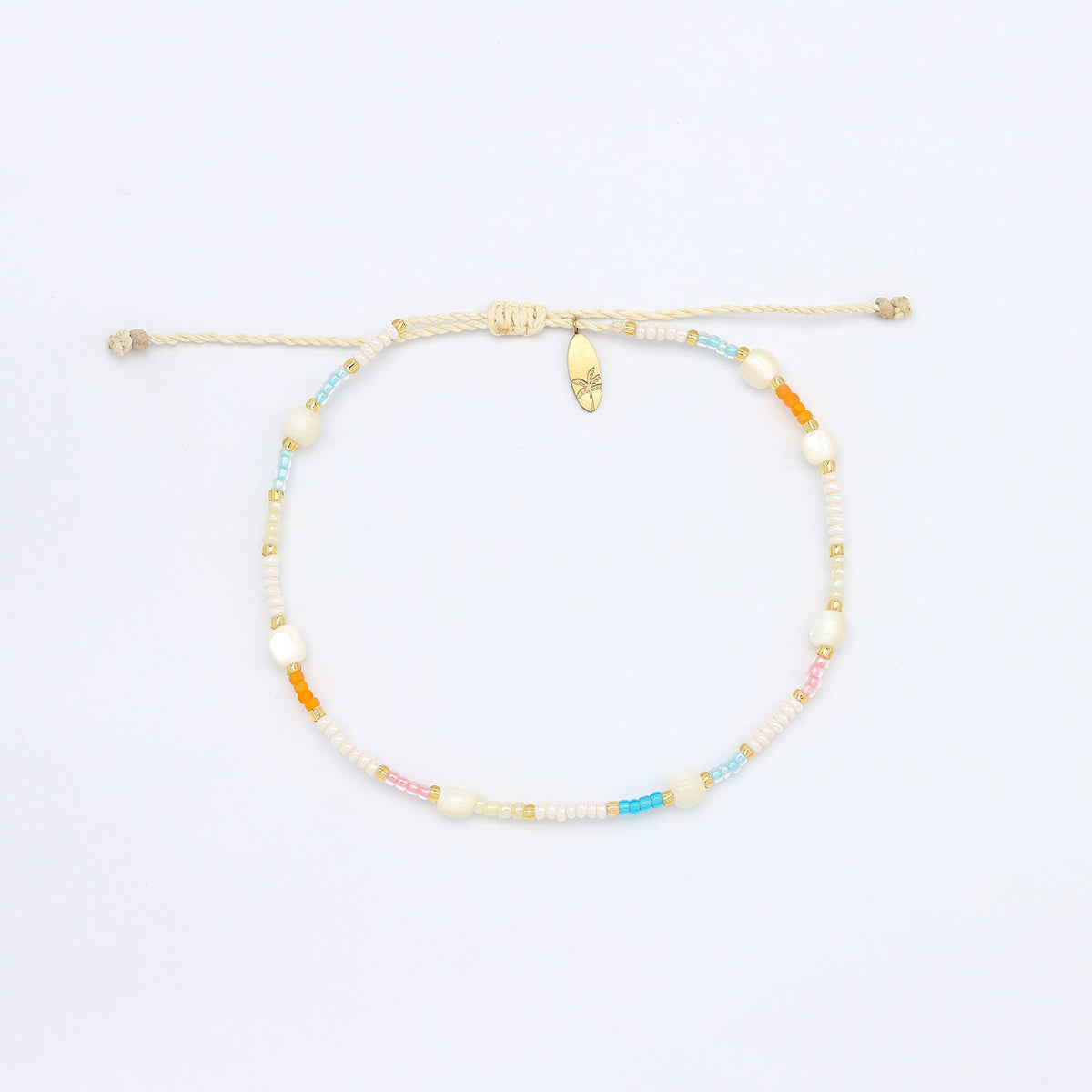 Golden Hour Colourful Beaded Anklet Collection, Surf Jewelry