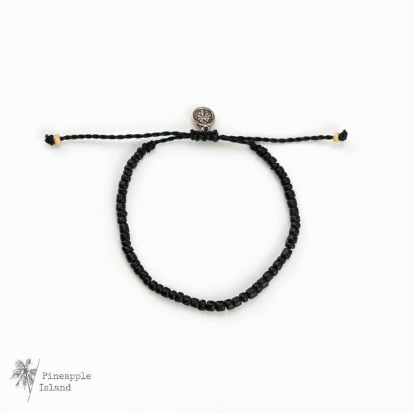 Coconut Beach Bracelet, Beaded Bracelet, Adjustable Bracelet