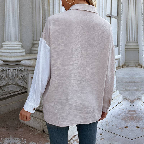 Two Tone Textured Blouse