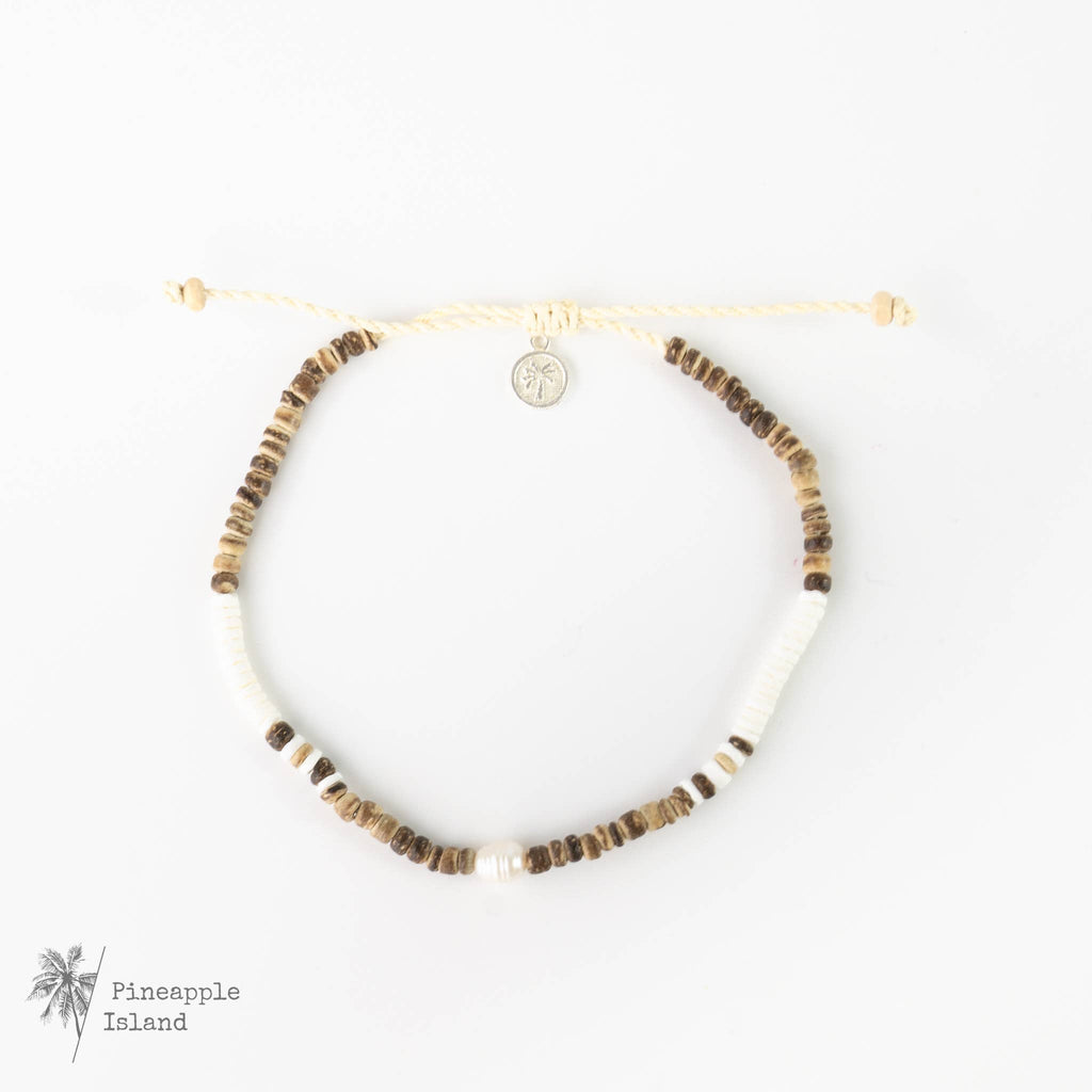 Kauai Surfer Anklet, Surf, Beaded Anklet by Pineapple Island