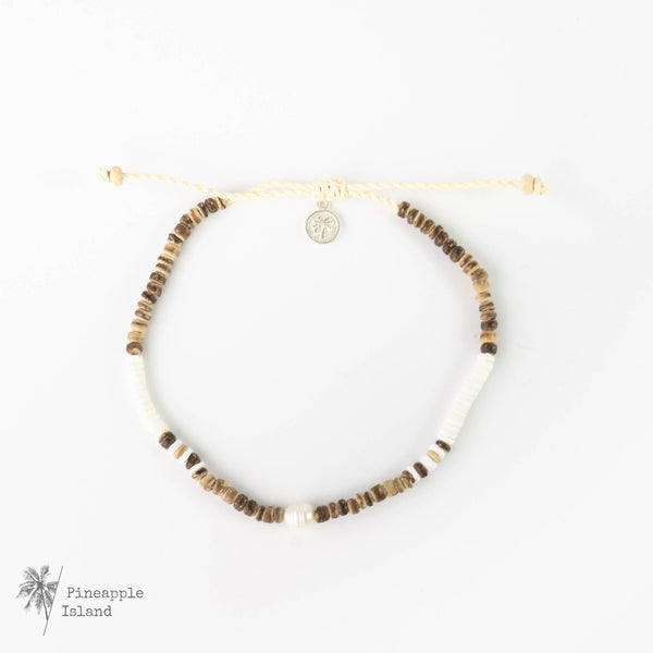 Kauai Surfer Anklet, Surf, Beaded Anklet by Pineapple Island