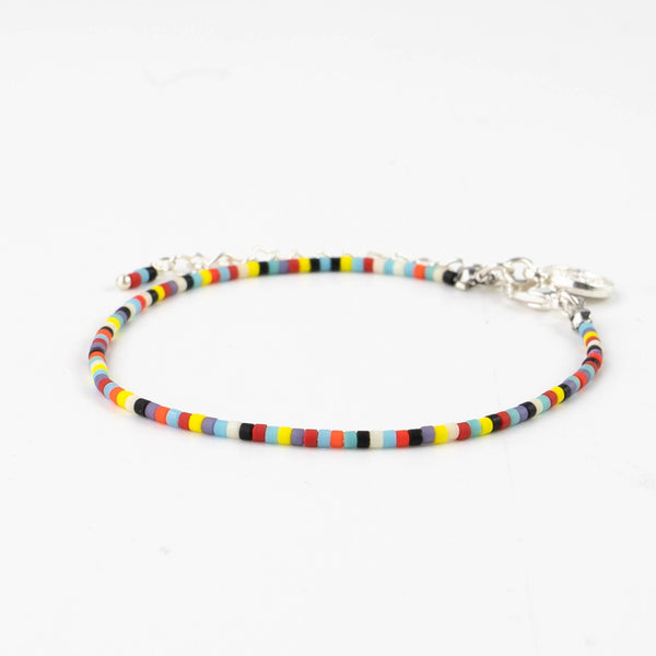 Reef Beach Beaded Bracelet, Surf Jewelry, Dainty Bracelet