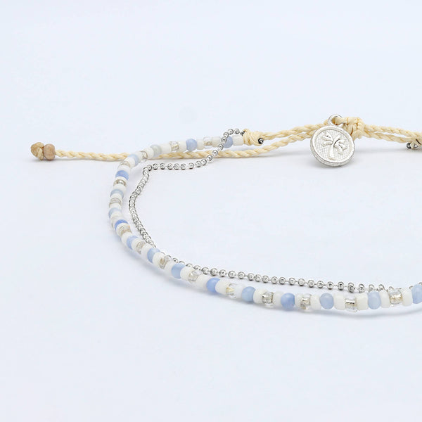 Lembut Double Beaded Anklet, Ankle Bracelet by Koh Surf