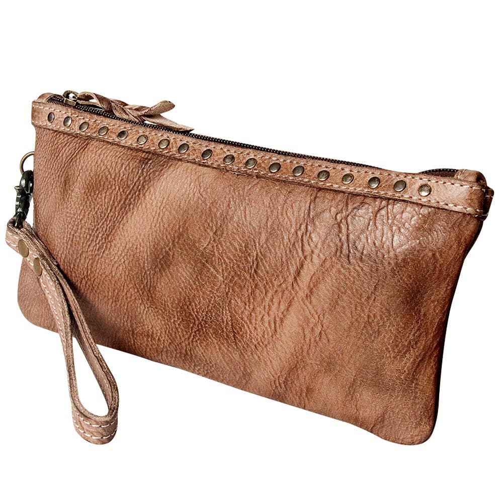 NMBG101 Wristlet Genuine Leather women bag western Bag