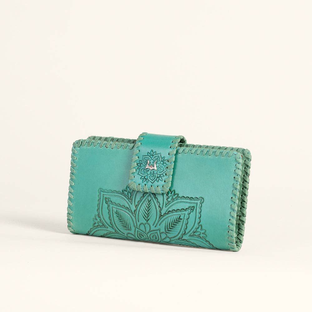 Loyal West Desert Lotus Wallet - Turquoise