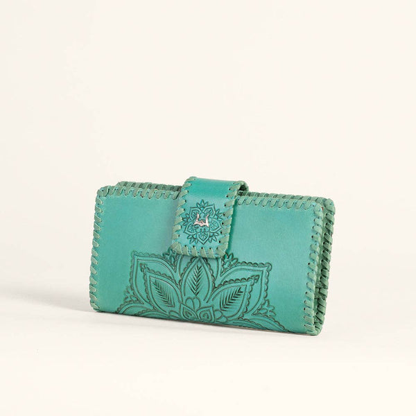 Loyal West Desert Lotus Wallet - Turquoise