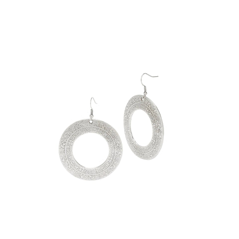 Handmade Pewter Earings - 5100