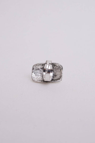 Cici Adjustable Turquoise Ring - Silver
