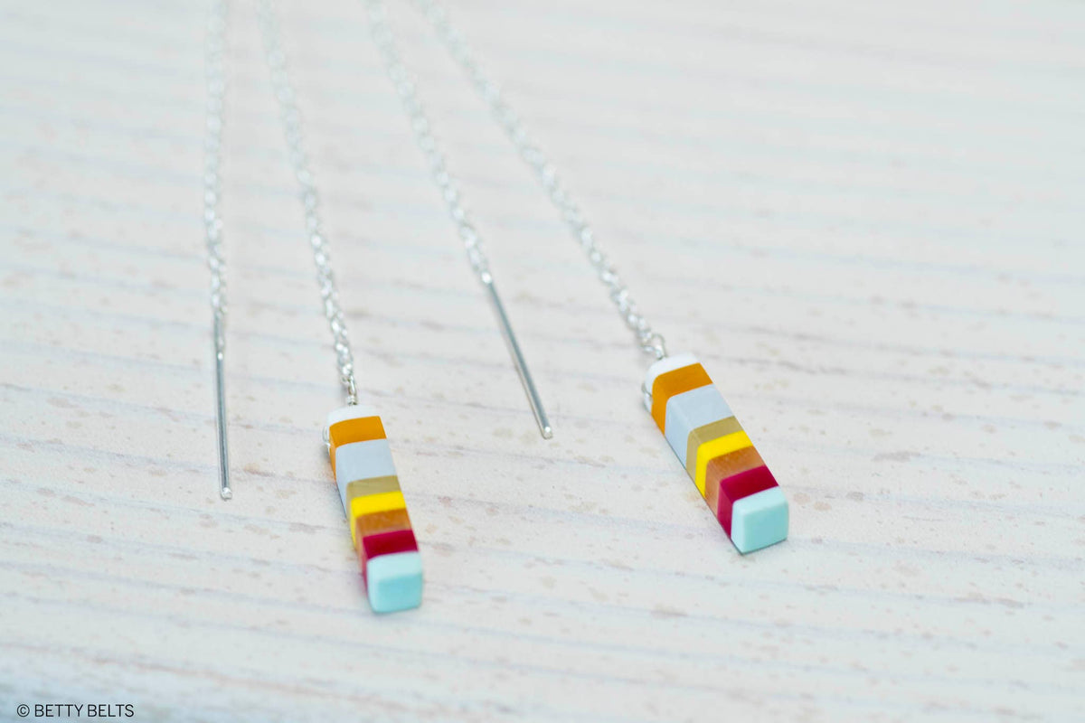 CHIHIRO TOKYO Surfite Threader Earrings