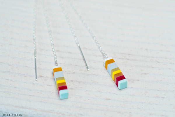 CHIHIRO TOKYO Surfite Threader Earrings