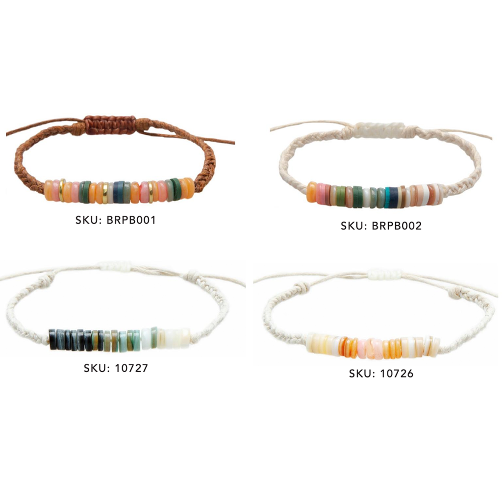 Braided Puka Shell Bracelets