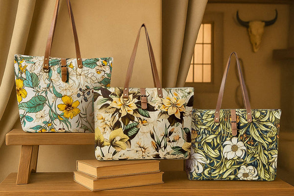 Lovely Florals Weekender Bag In Light Green
