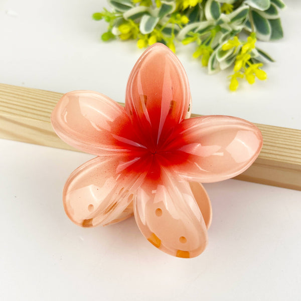 Colorful plumeria hair Clip