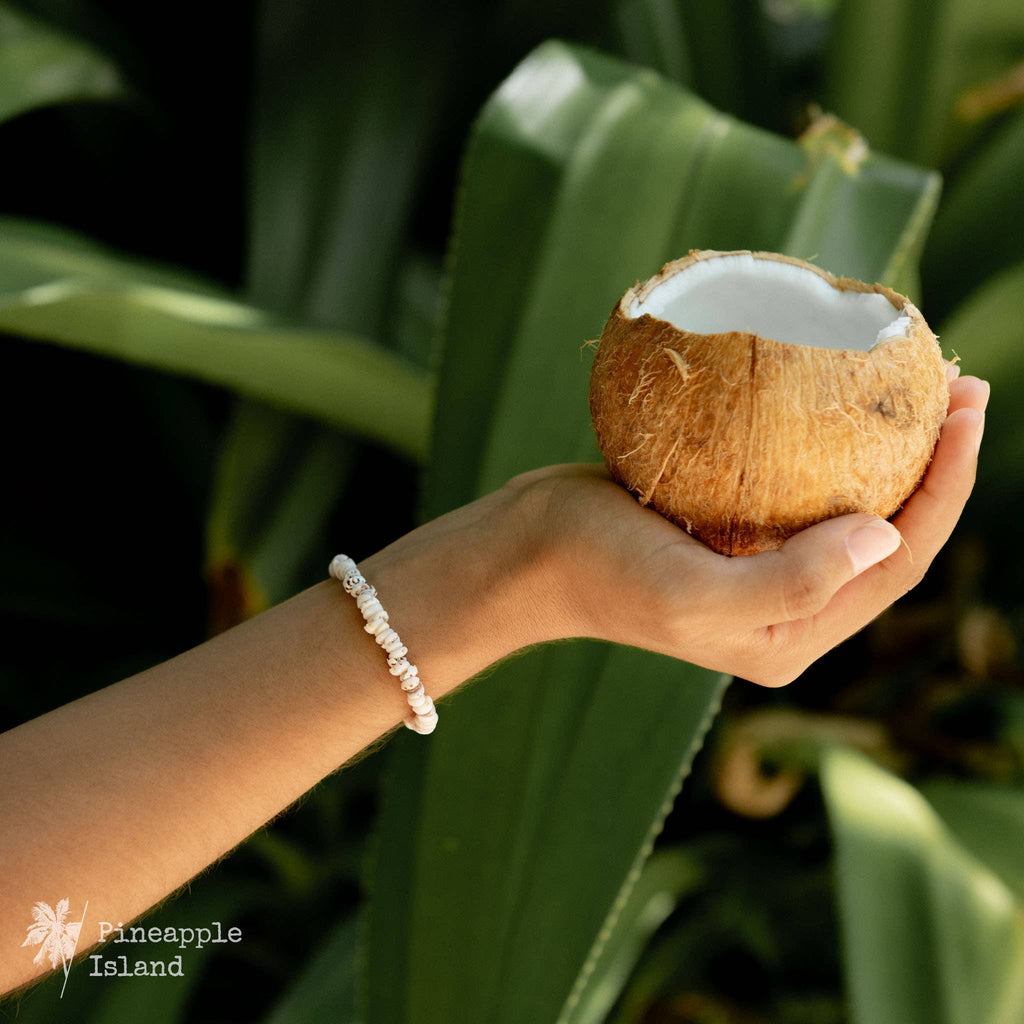 Enu Island Beaded Bracelet, Surf, by Pineapple Island