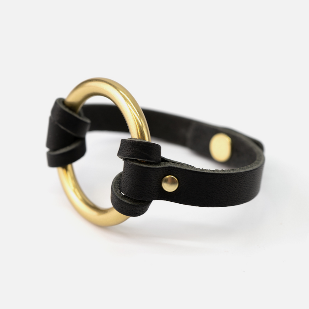 RANGE LTHR Equestrian-Inspired Chinati O-Ring Leather Bracelet