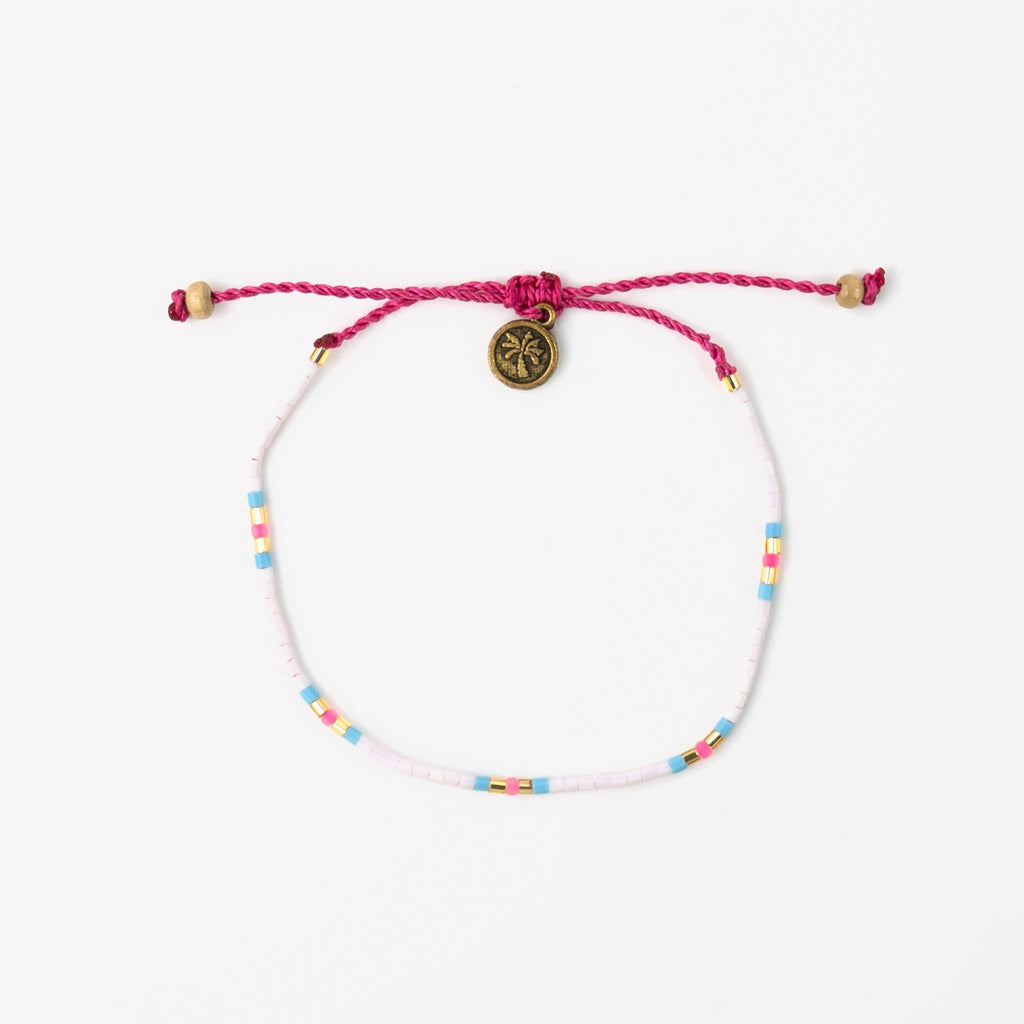 Alila Dainty Beaded Bracelet, Friendship Bracelet, Summer: Black & Gold