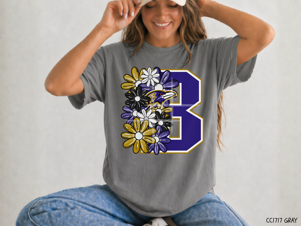 Baltimore Floral: Football Game Day - Tee