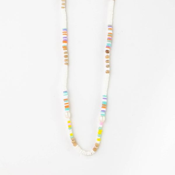 Mentawai Islands Surfer Necklace, Colourful Beaded Choker