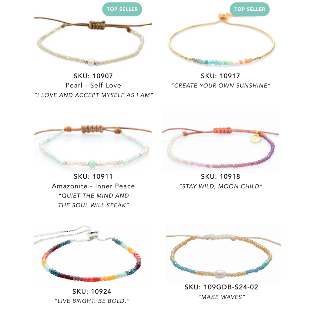 Goddess Crystal Stone Bracelets