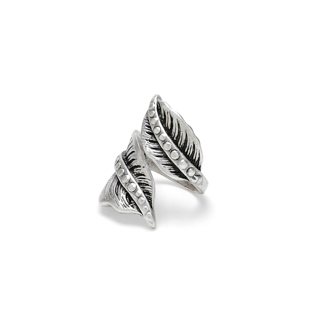 Handmade Brass Ring In Silver Plated - P4305-17