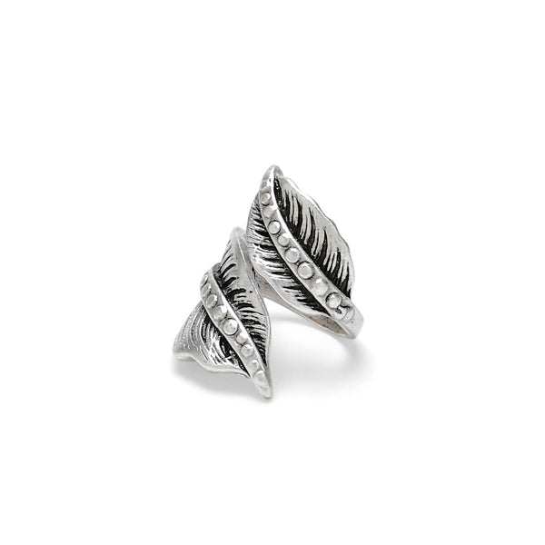 Handmade Brass Ring In Silver Plated - P4305-17