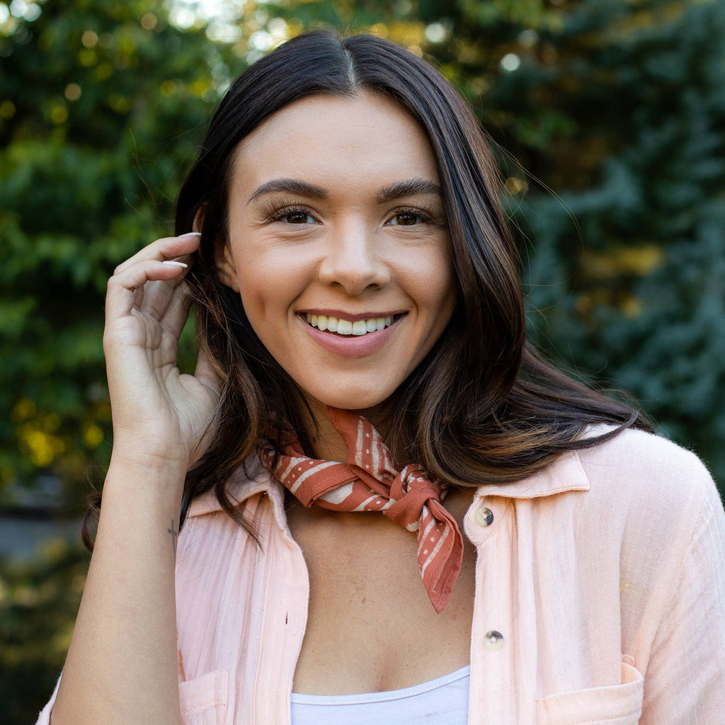 Block-Printed Cotton Bandanas