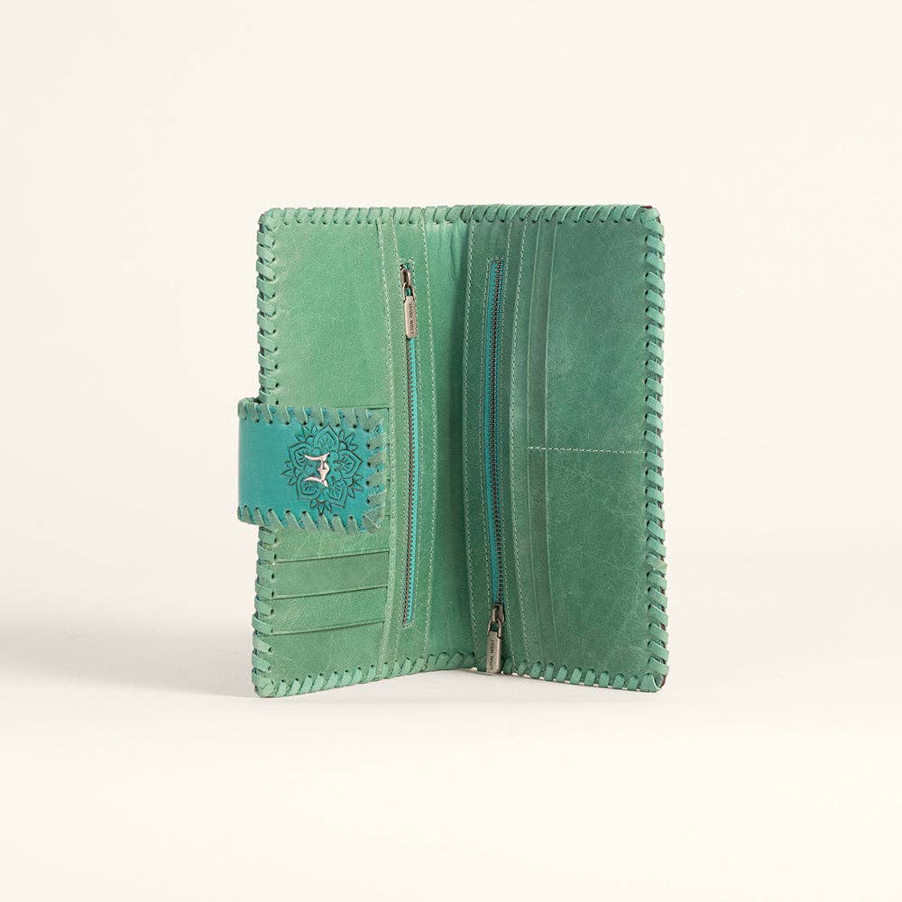 Loyal West Desert Lotus Wallet - Turquoise