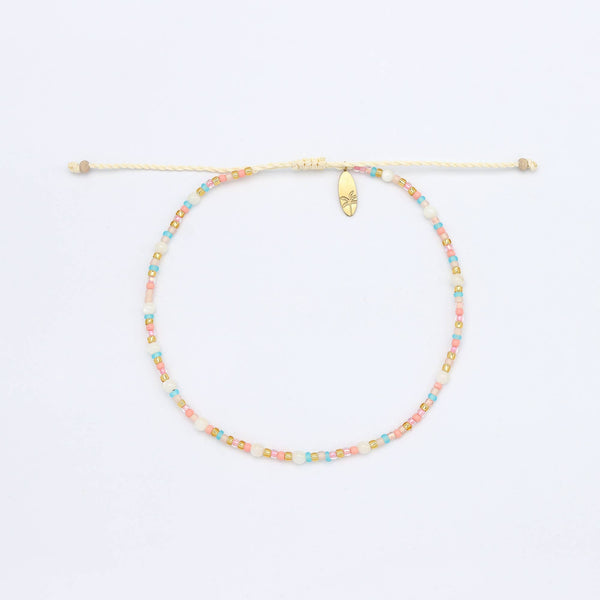 Golden Hour Colourful Beaded Anklet Collection, Surf Jewelry