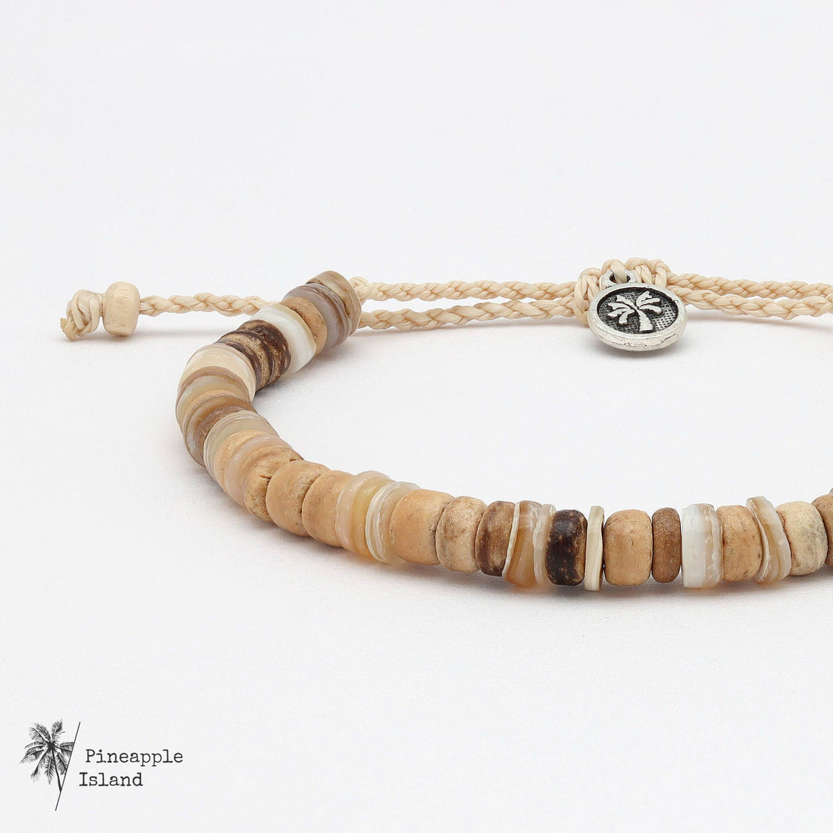 Nusa Lembongan Wood Bead Surf Bracelet, by Pineapple Island