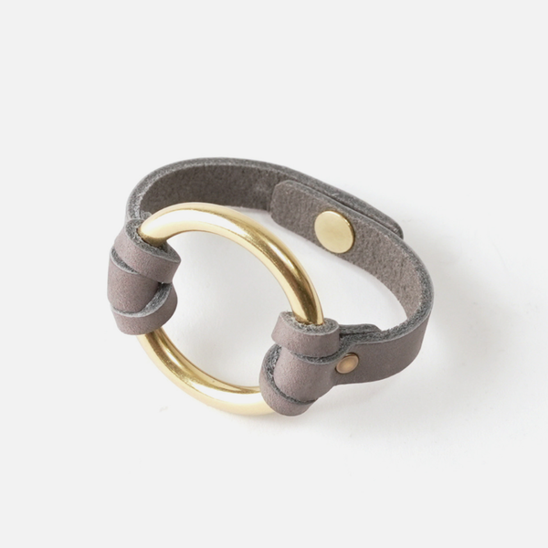 RANGE LTHR Equestrian-Inspired Chinati O-Ring Leather Bracelet