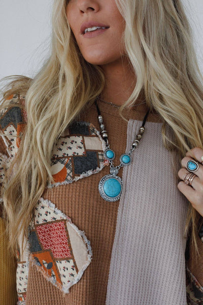 Mesa Moon Necklace - Turquoise