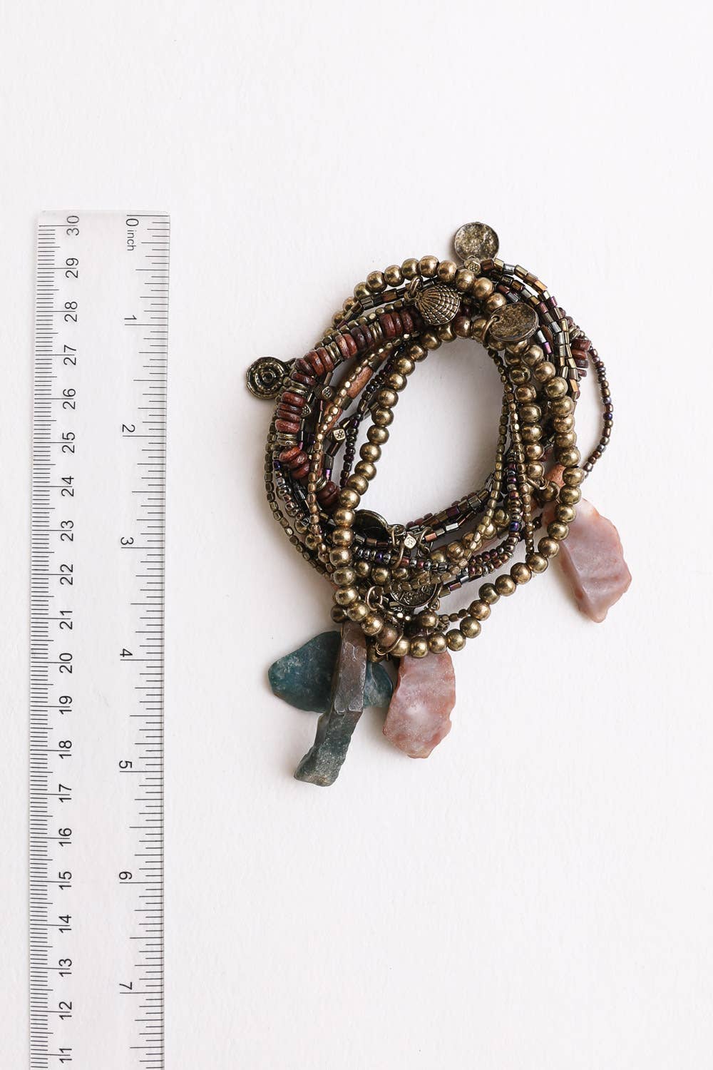 Boho Stone and Bead Stack Bracelet - Bestseller!