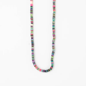 Tube Beaded Necklace, Surf Necklace, by Pineapple Island