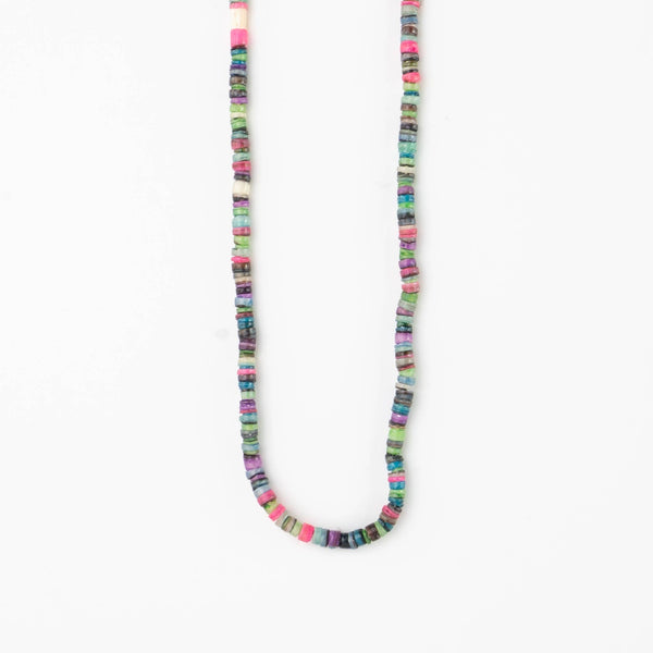 Tube Beaded Necklace, Surf Necklace, by Pineapple Island