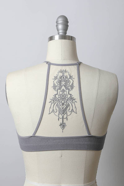 Tattoo Back Mesh Bralette – Unique, Comfortable, Stylish ✨