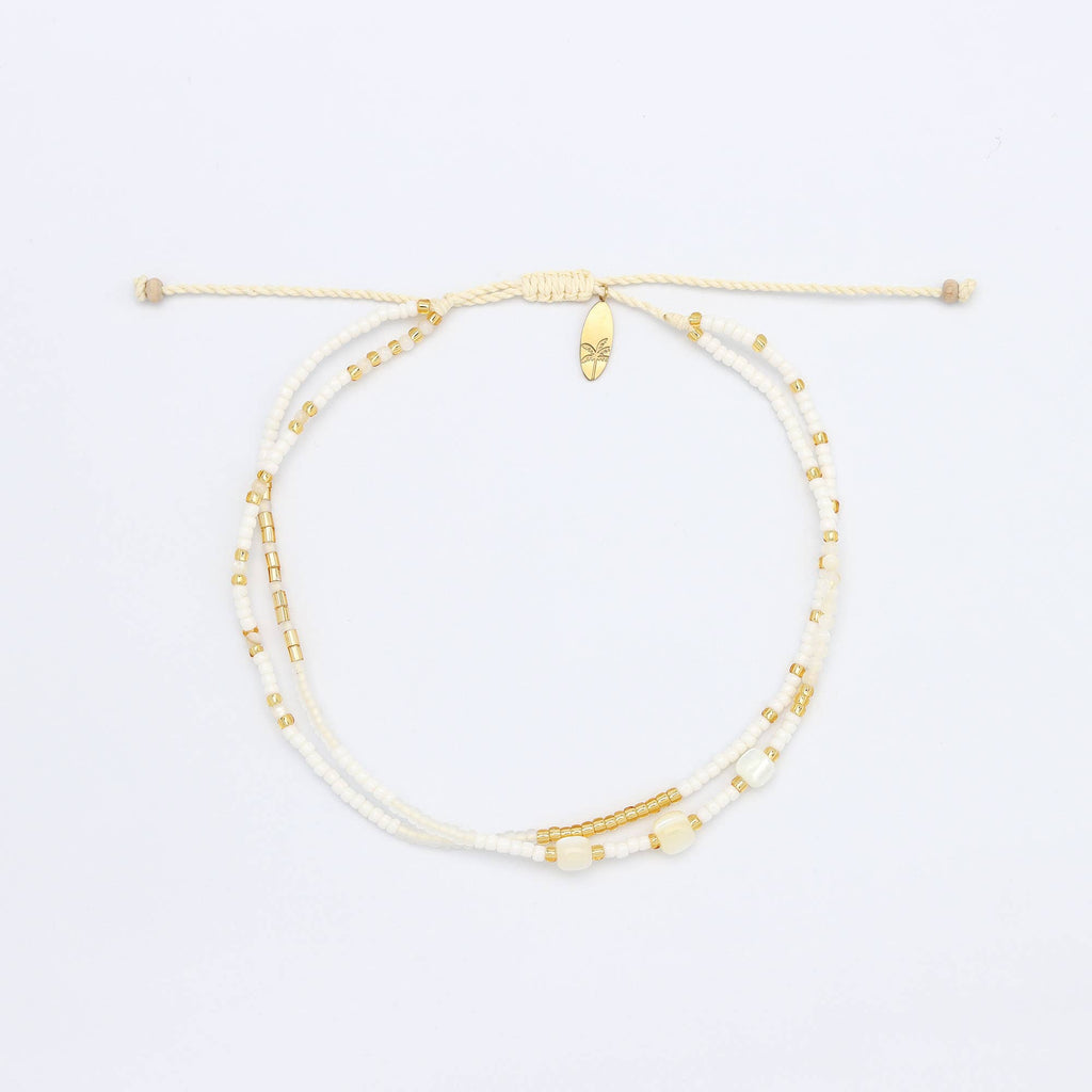 Golden Hour Colourful Beaded Anklet Collection, Surf Jewelry