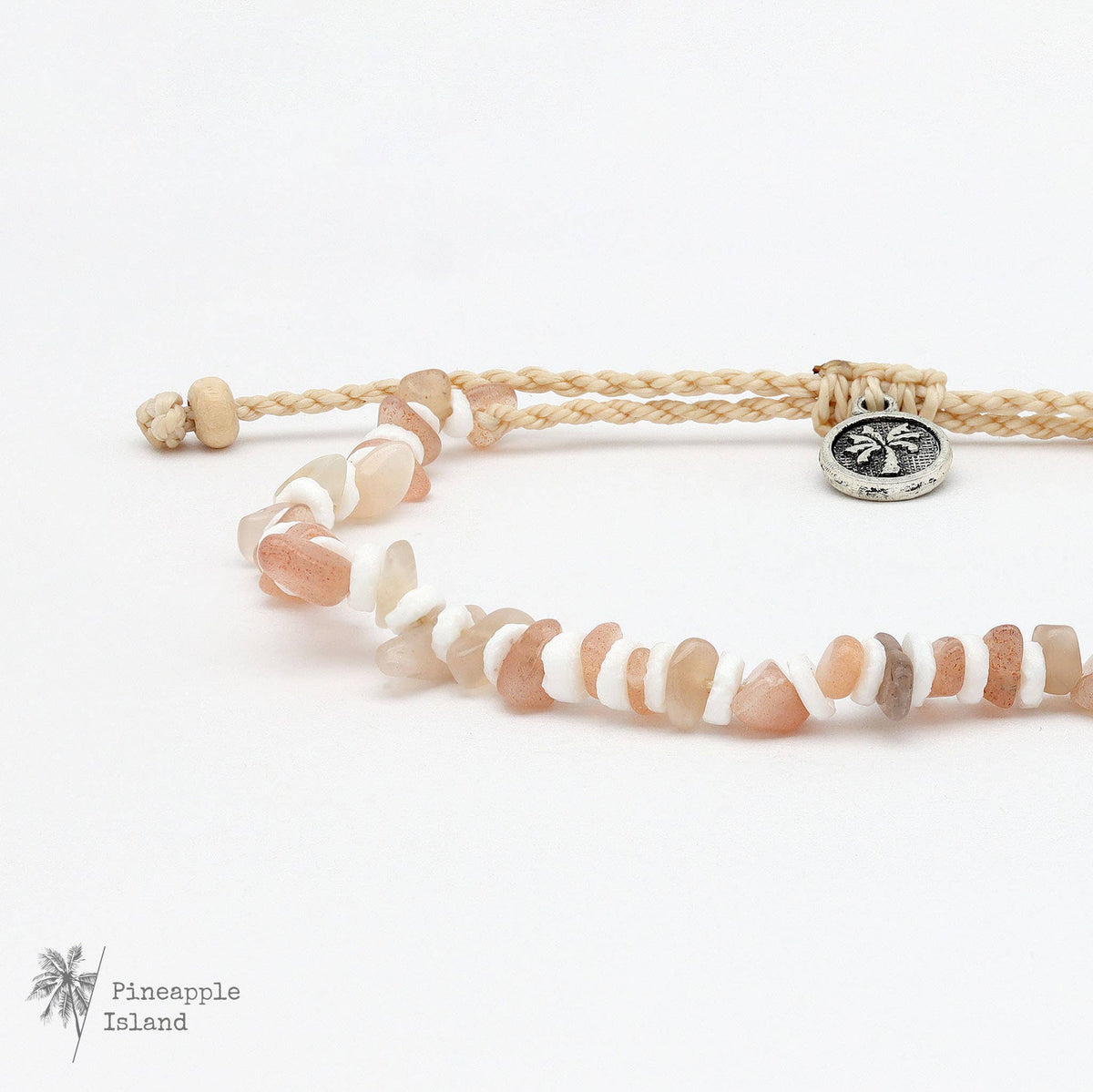 Dunes Stone Beaded Anklet, Surf Jewelry by Pineapple Island