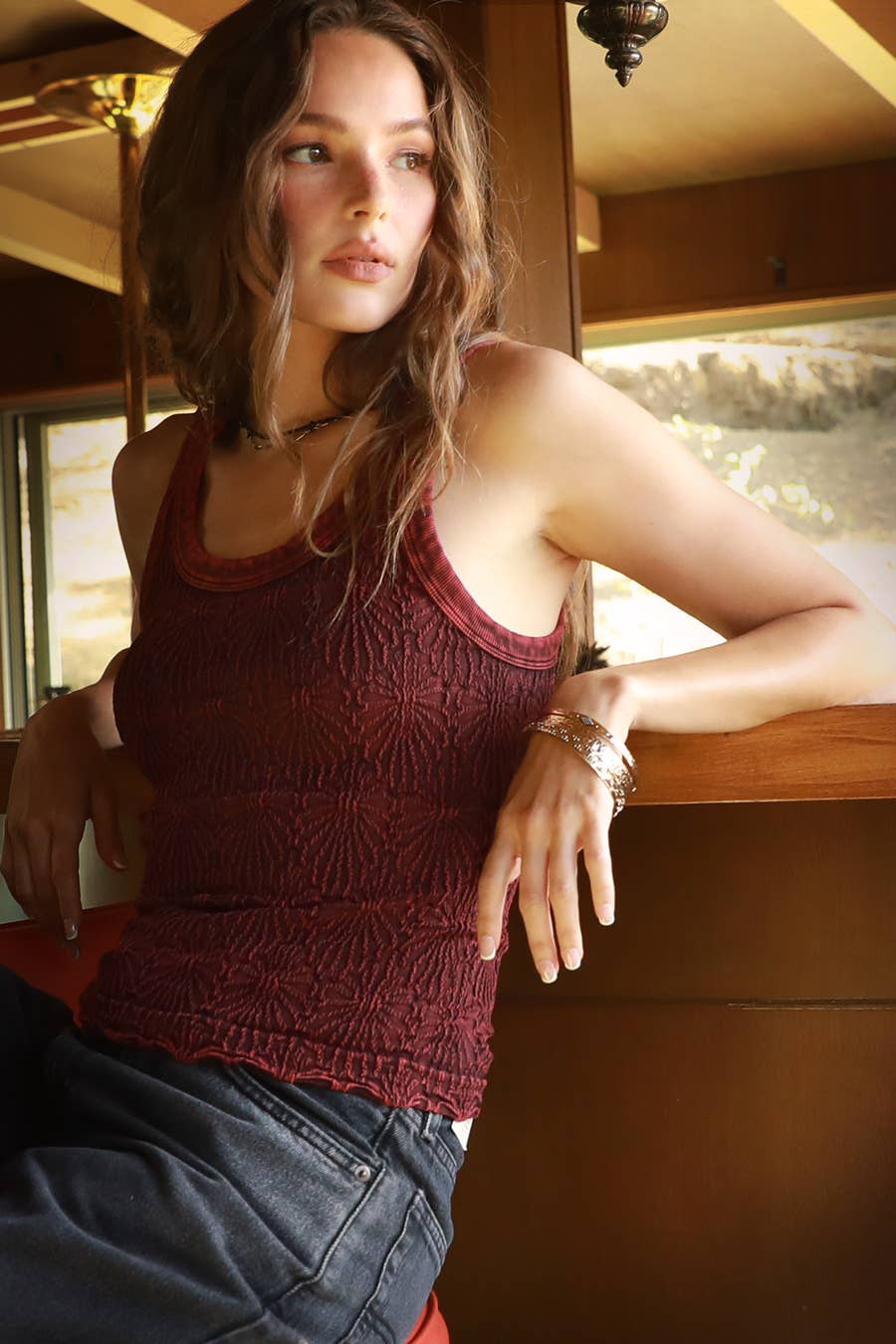 NS8465 - Vintage Reversible Lace Top