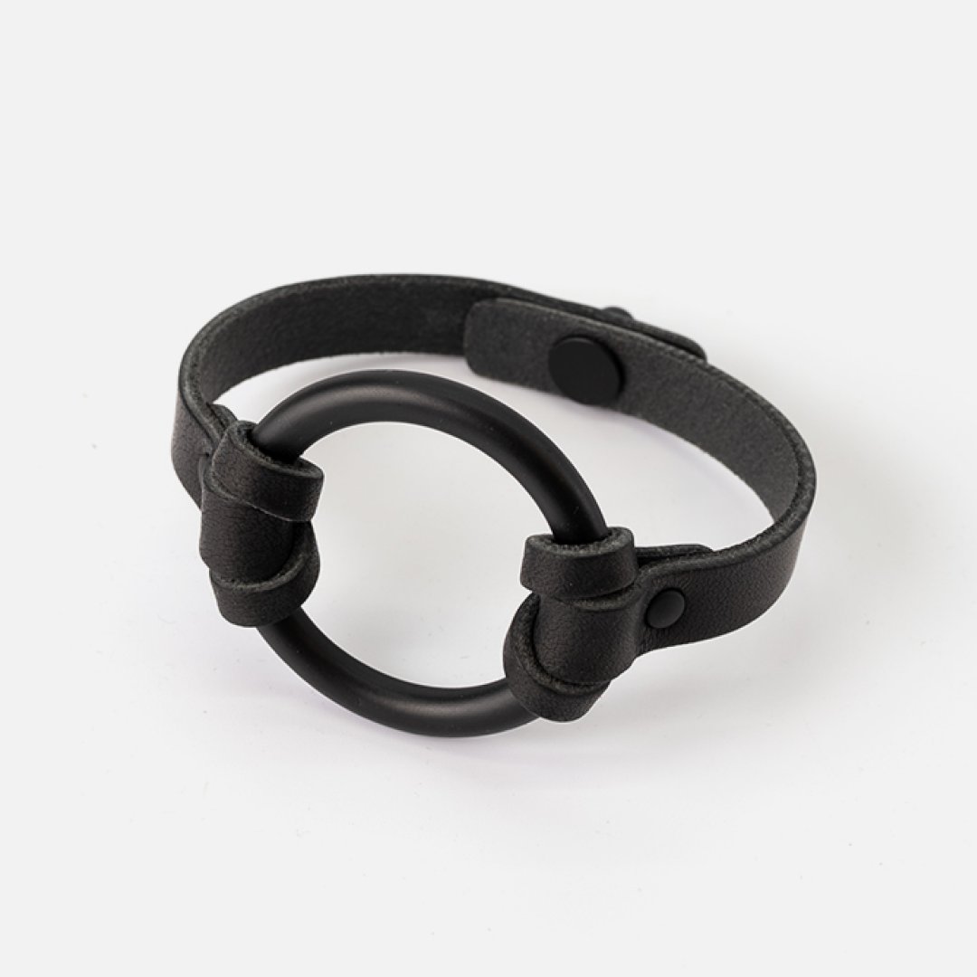 RANGE LTHR Equestrian-Inspired Chinati O-Ring Leather Bracelet