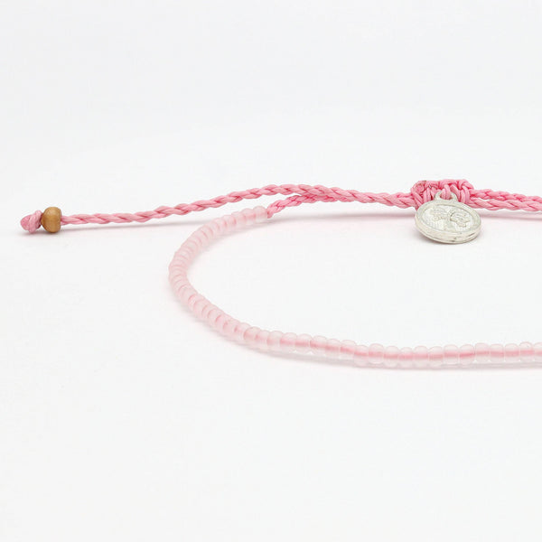 Ka'anapali Frosted Glass Beaded Anklet, Surf Ankle Bracelet