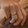 Surfer Girl Double Wave Ring
