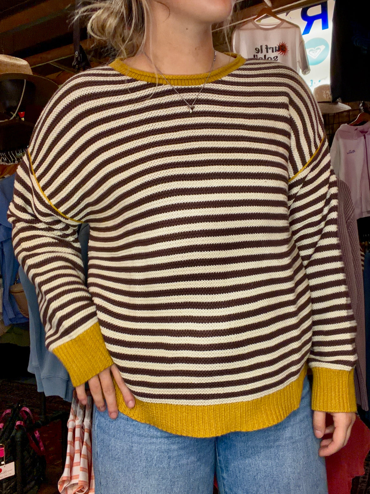 ELLA STRIPED SWEATER