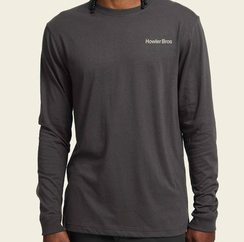 Longsleeve T-Shirt - Pelican Postage : Antique Black