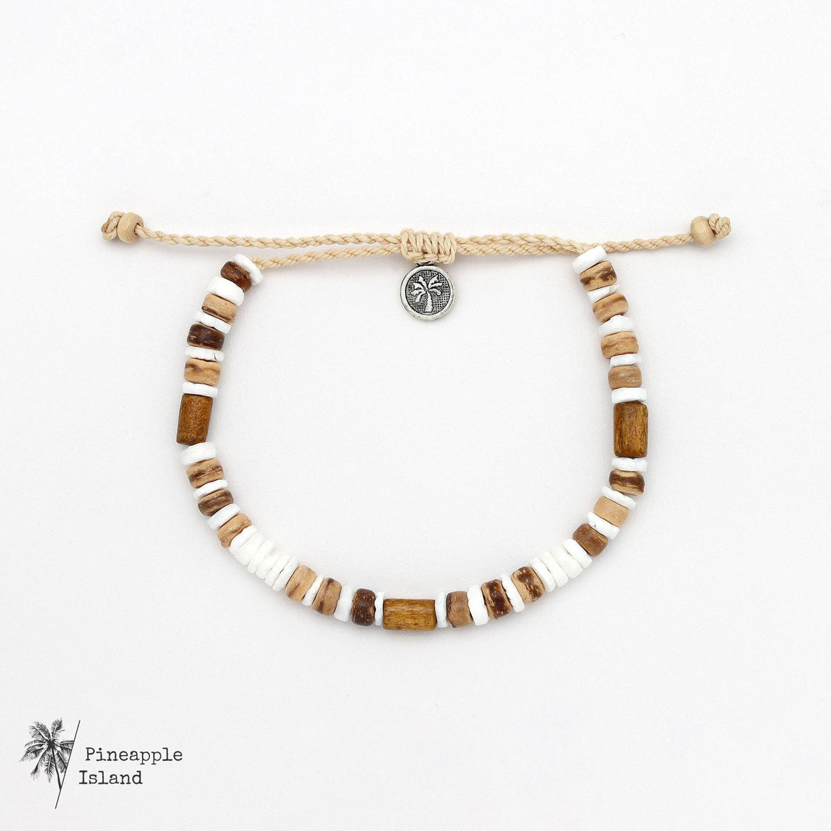Nusa Lembongan Wood Bead Surf Bracelet, by Pineapple Island