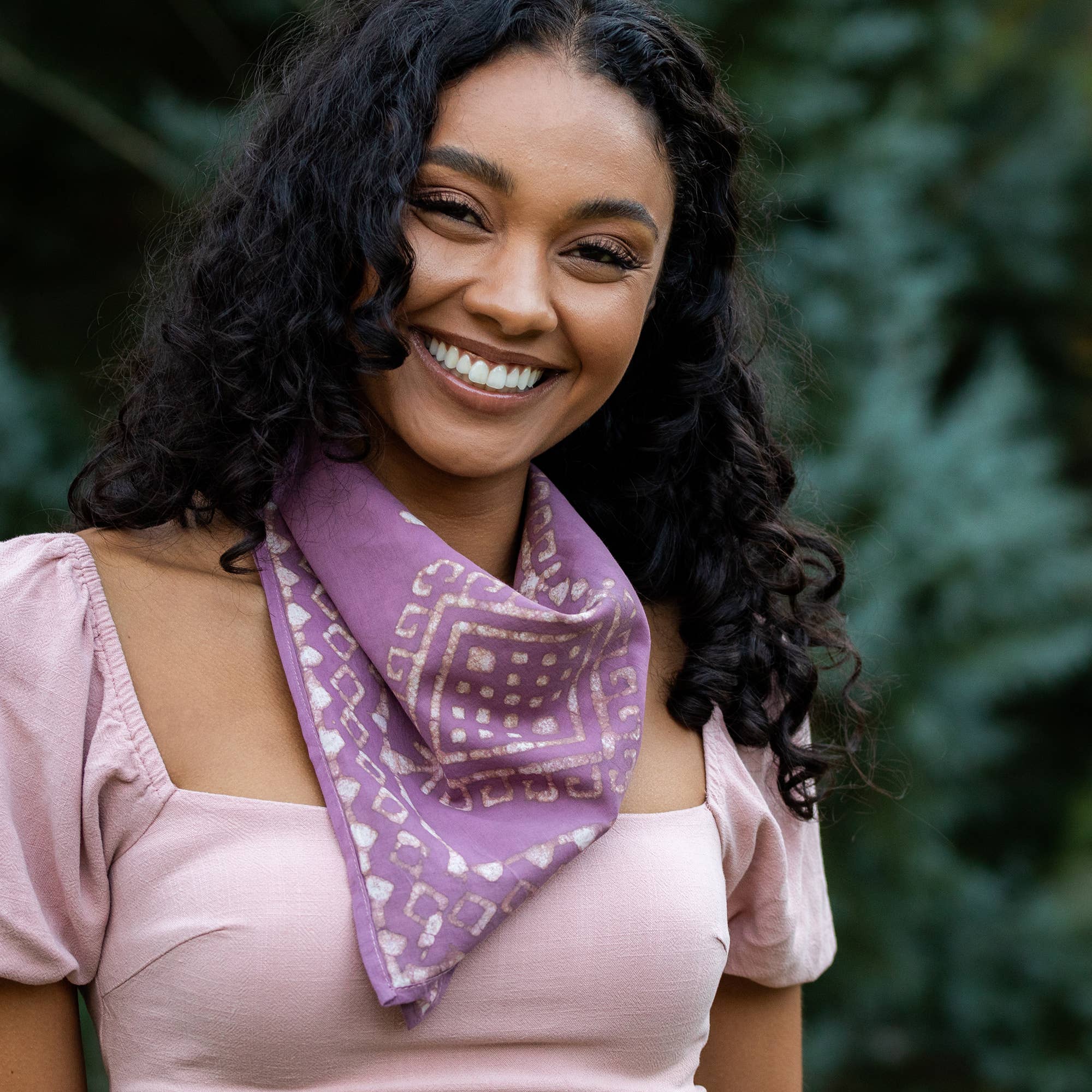 Block-Printed Cotton Bandanas