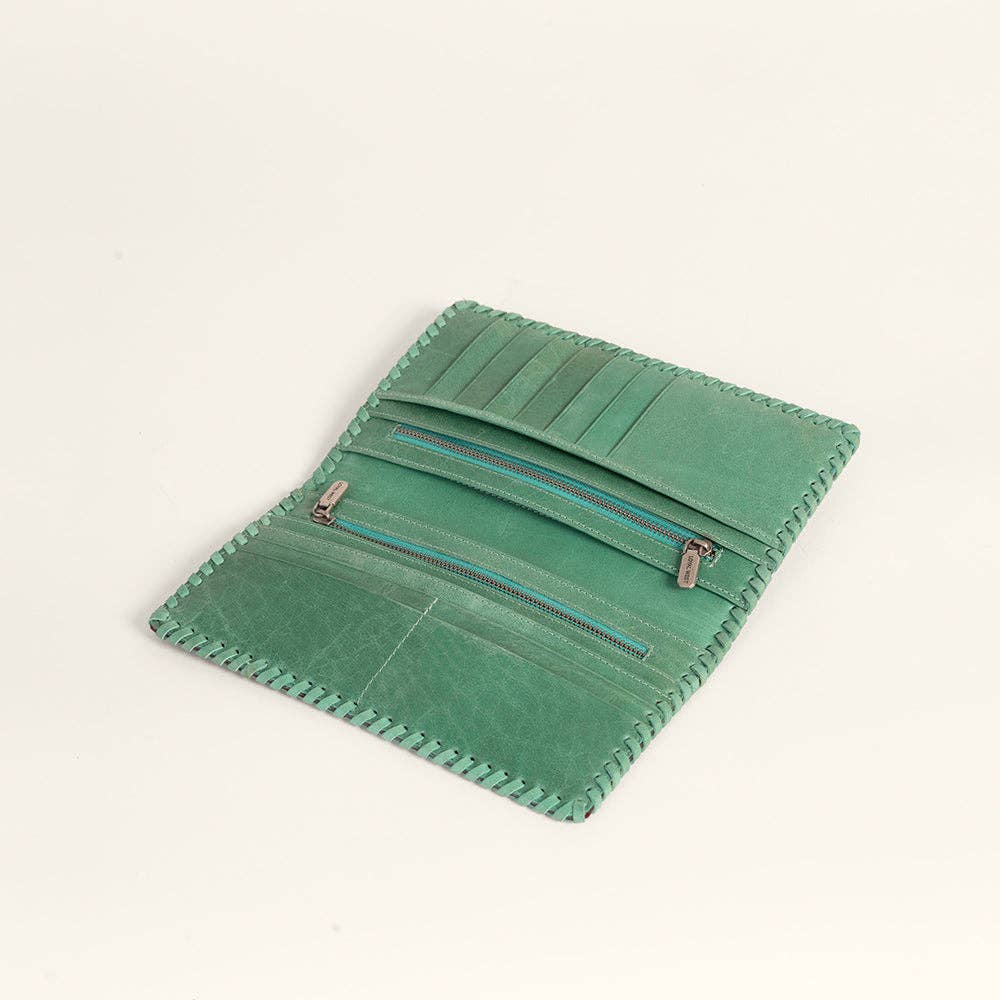 Loyal West Desert Lotus Wallet - Turquoise